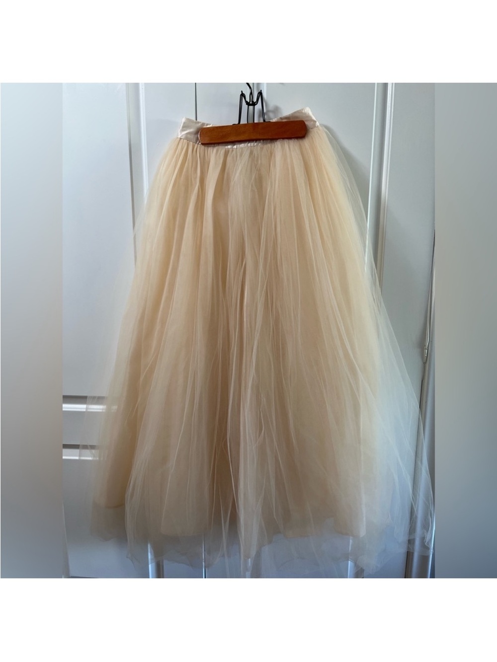 NWT Shabby Apple size 2 skirt Cream Tulle Midi Skirt ModCloth Anthropologie